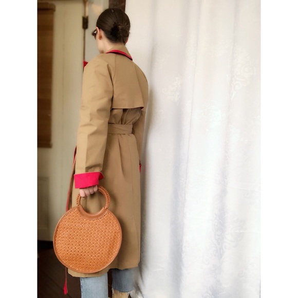 🆕Heartbeat Classic Reworked Trench Coat with Red - Picture 2 of 8